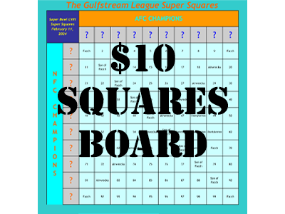 $10 Squares Board